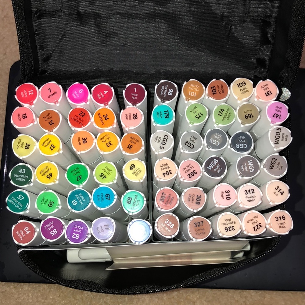 60 pc dual ended Alcohol Markers